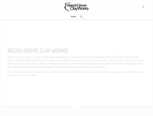 Tablet Screenshot of beechgroveclayworks.com